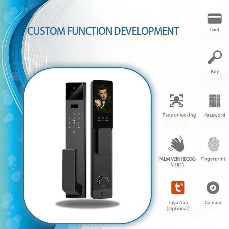 투야 스마트 도어락, 3D 비디오 인터콤, 얼굴 인식, - Video Door Lock With Camera Peephole 리뷰 및 가격