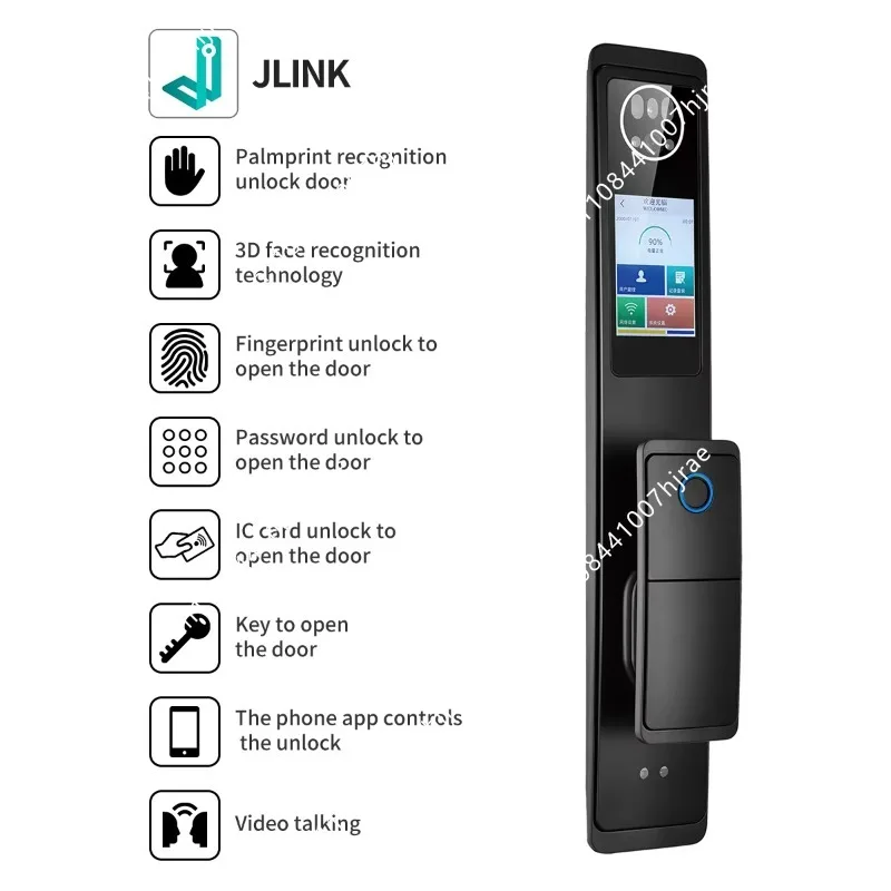 3D 얼굴 인식 및 손바닥 정맥 인식 스마트 도어락,  - Smart Door Lock With Camera Intercom 리뷰 및 가격
